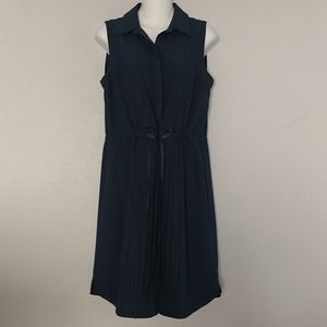 Tommy Hilfiger Button Down Sleeveless Dress Navy M